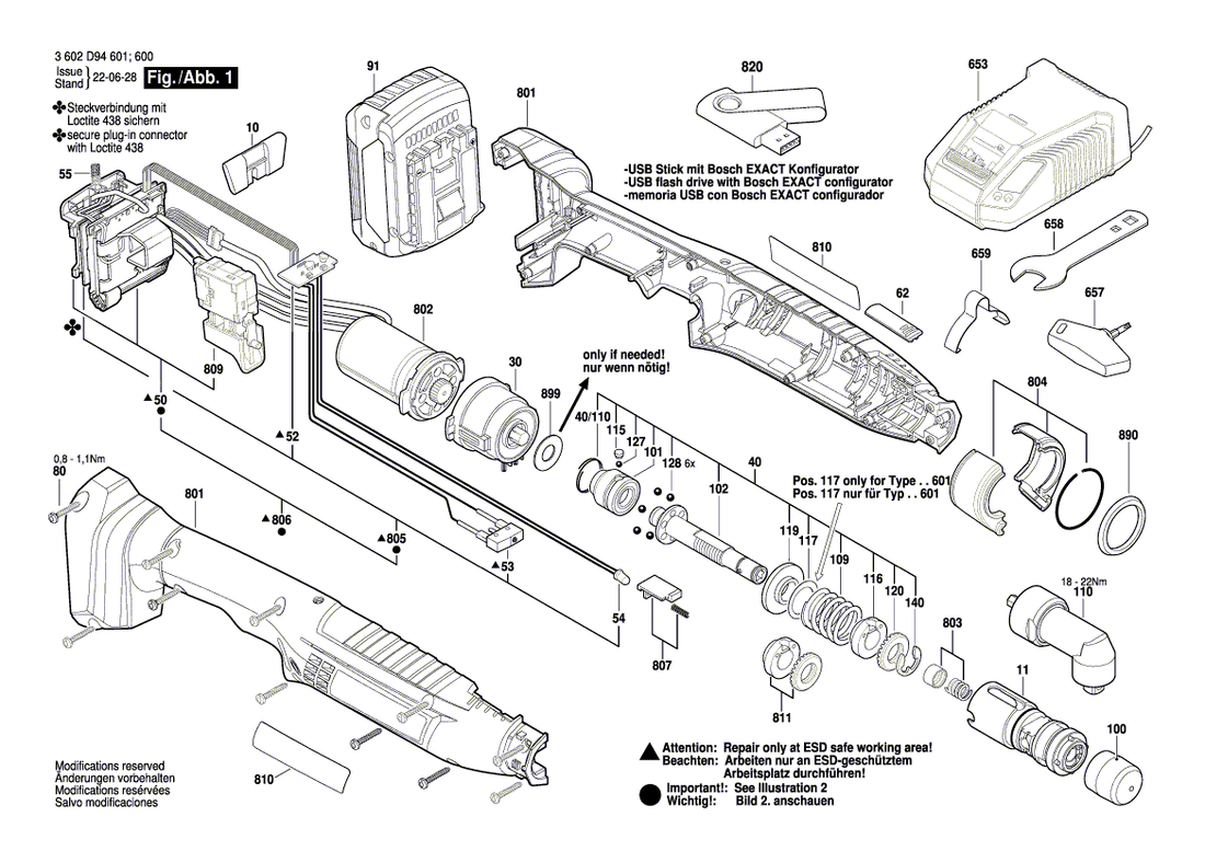 New Genuine Bosch 3607031931 usb stick