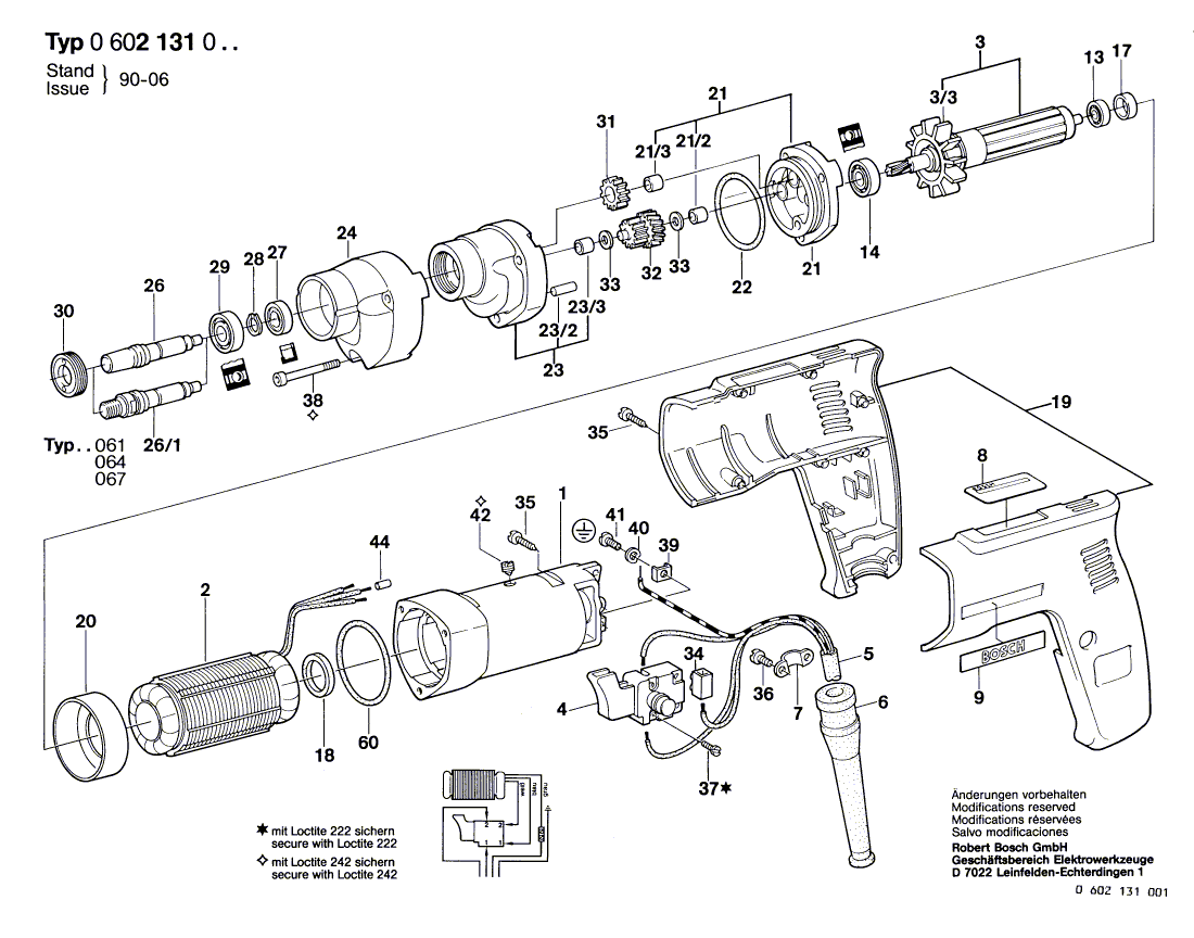 New Genuine Bosch 3607200003 Switch