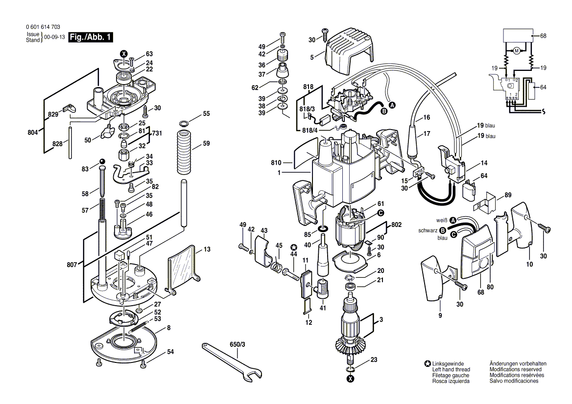 New Genuine Bosch 3607233501 Speed governor