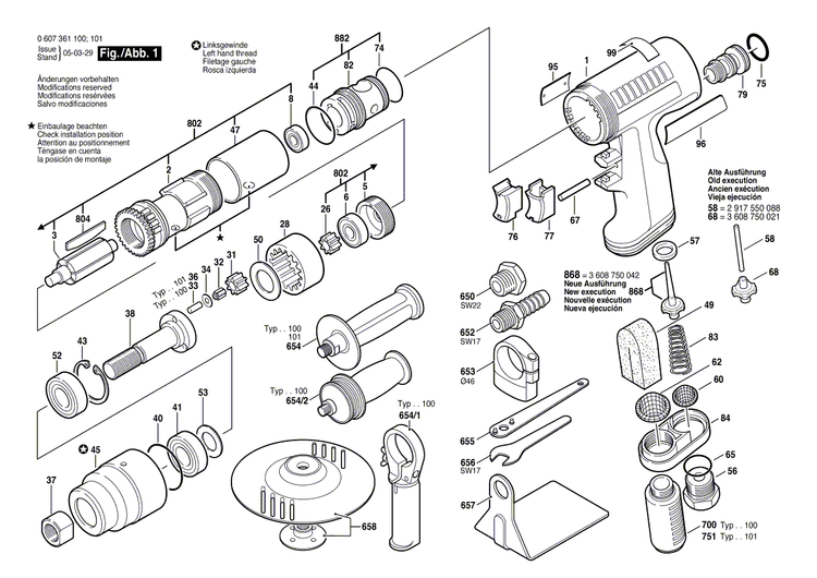 New Genuine Bosch 3608040002 Support clamp