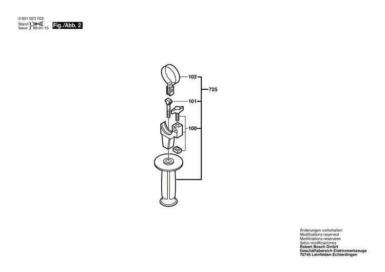 New Genuine Bosch 3608040505 Support clamp