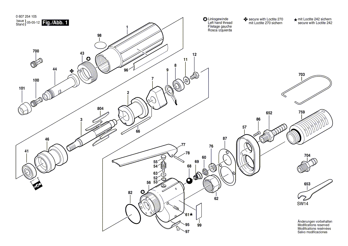 New Genuine Bosch 3608570007 Collet