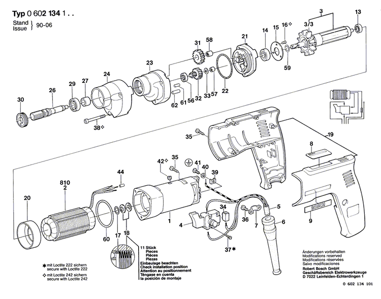 New Genuine Bosch 3608571004 Chuck