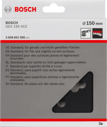 New Genuine Bosch 3608601006 8-Hole Sanding Pad For random orbital sanders