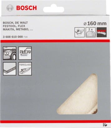 New Genuine Bosch 3608610000 Lambskin Disc For random orbital sanders, For