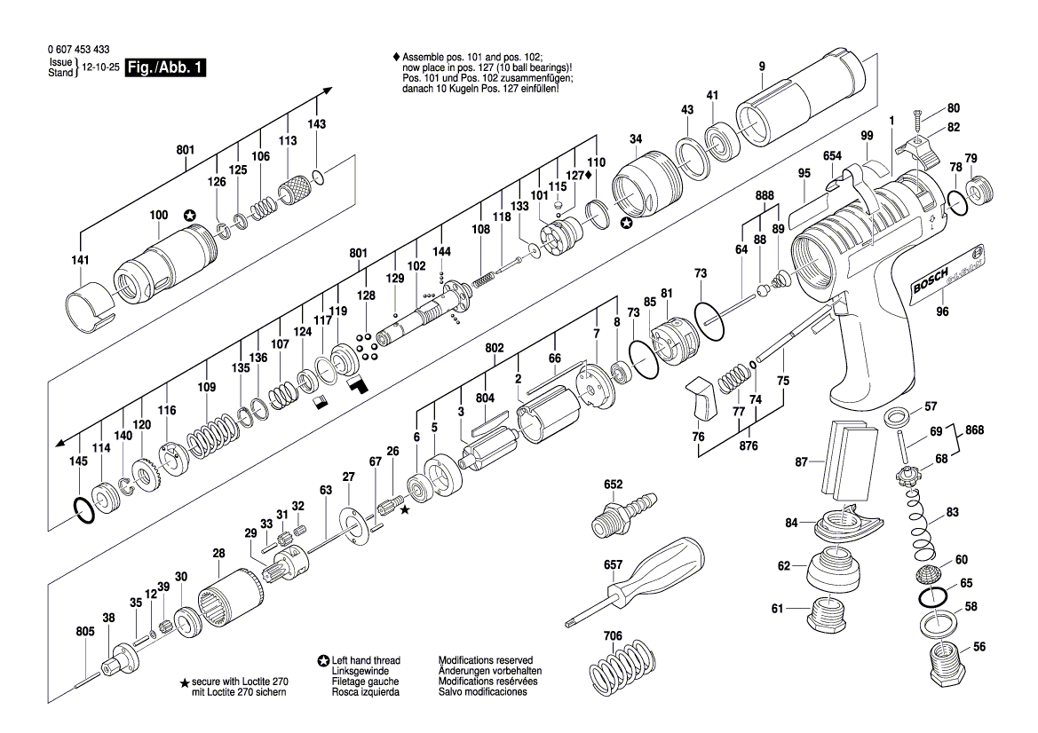 New Genuine Bosch 3608750045 Housing