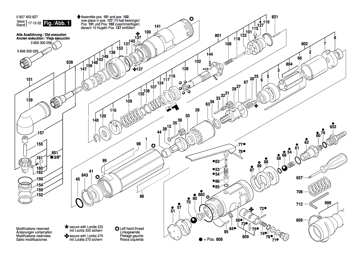 New Genuine Bosch 3608750048 Control Pin