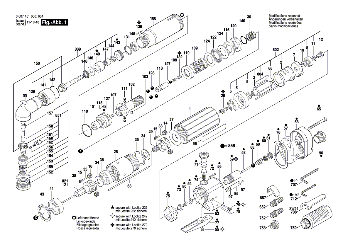 New Genuine Bosch 3608871840 Bevel Gear Set