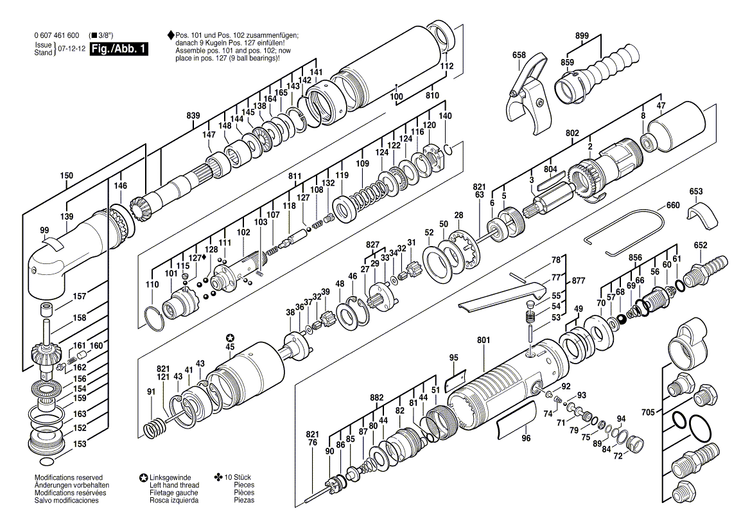 New Genuine Bosch 3608873773 Spindle Housing