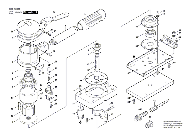 New Genuine Bosch 3609200265 Sander Support Plate