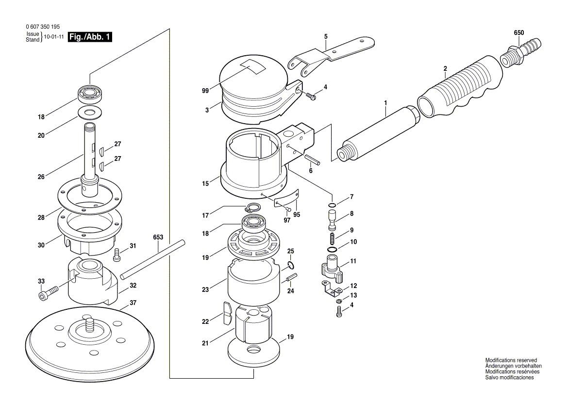 New Genuine Bosch 3609200268 Flyweight