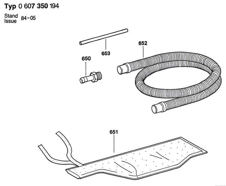 New Genuine Bosch 3609200283 Straight Pin