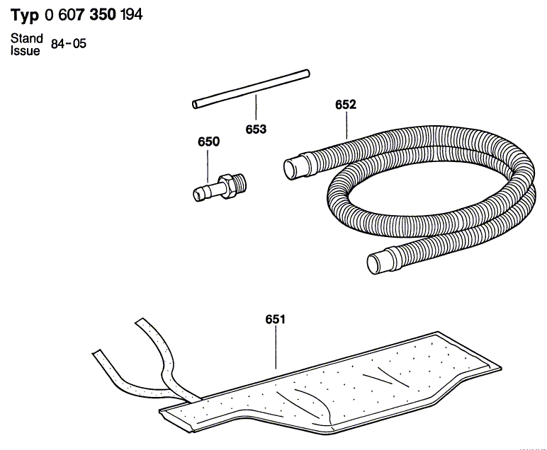 New Genuine Bosch 3609200283 Straight Pin