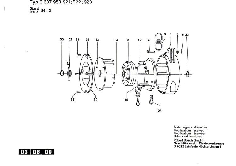 New Genuine Bosch 3609200417 Spiral Spring
