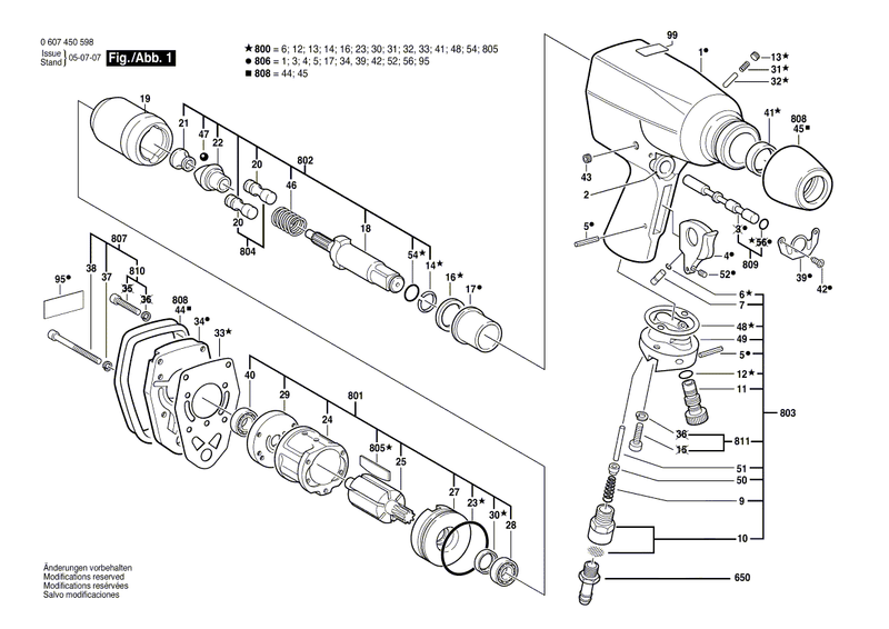 New Genuine Bosch 3609201181 Service kit