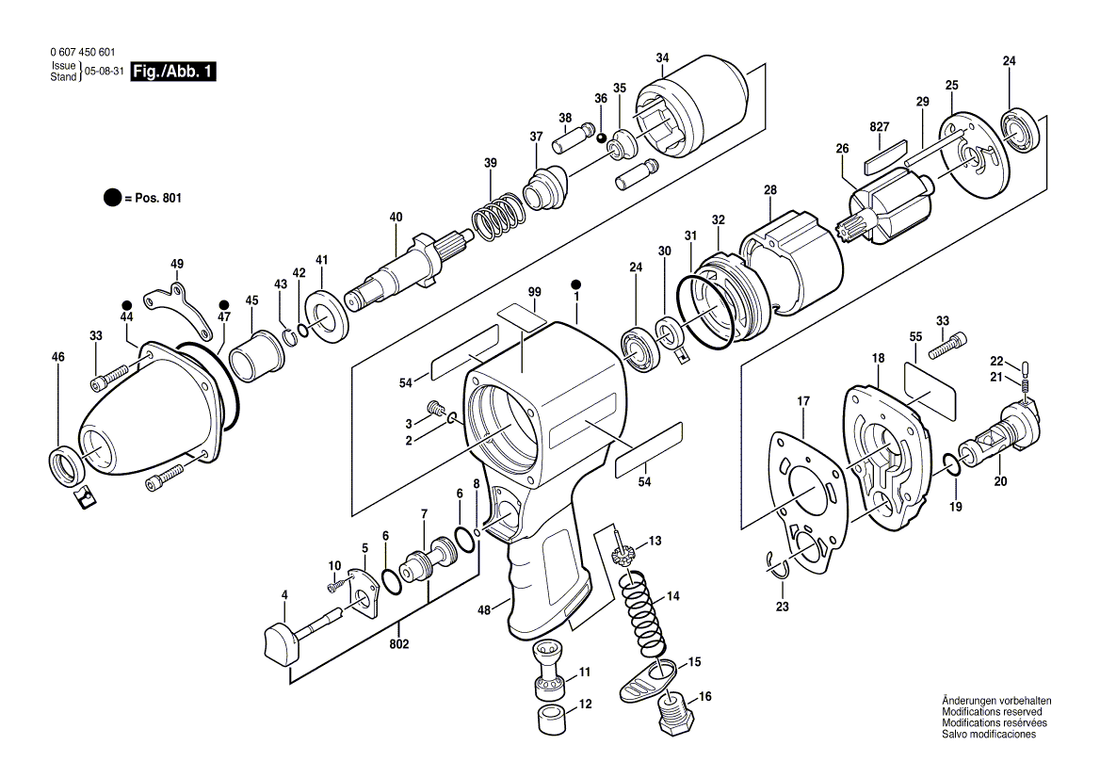 New Genuine Bosch 3609201425 Pin