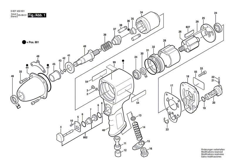 New Genuine Bosch 3609201425 Pin