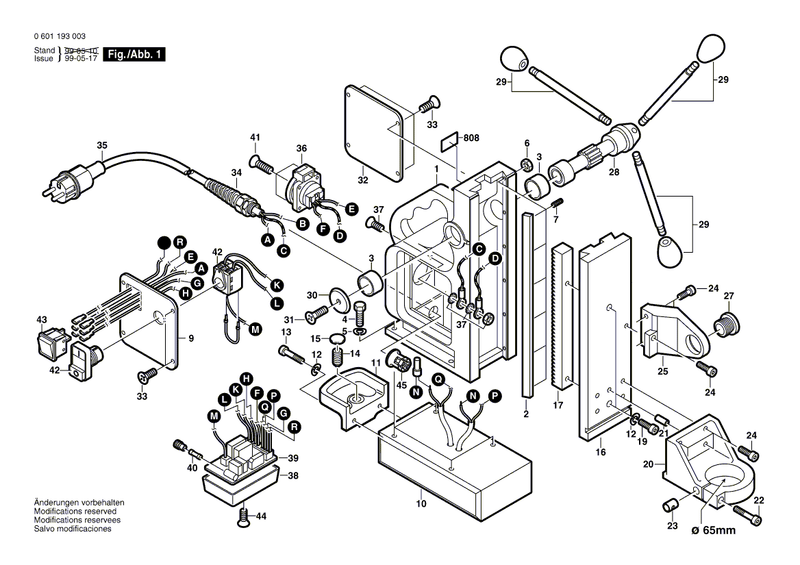 New Genuine Bosch 3609201533 Cable Cleat