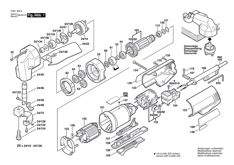 New Genuine Bosch 3609202085 Needle bearing
