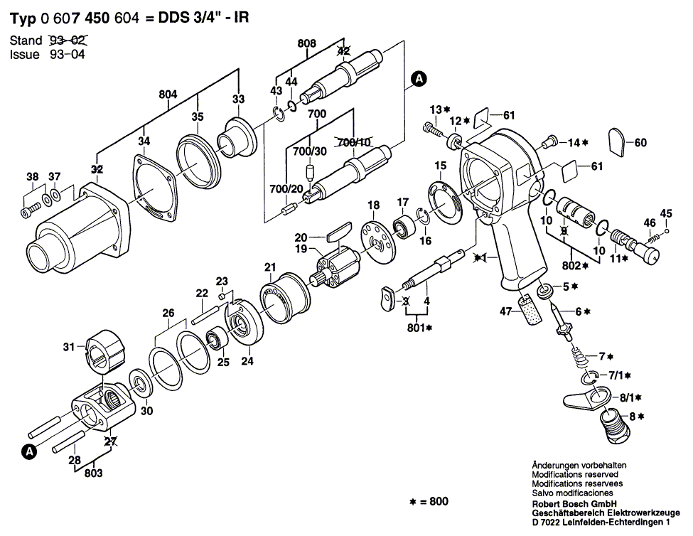 New Genuine Bosch 3609202176 Miniature Ball Bearing