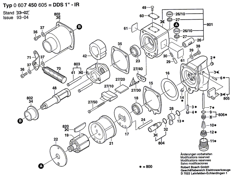 New Genuine Bosch 3609202274 Service kit