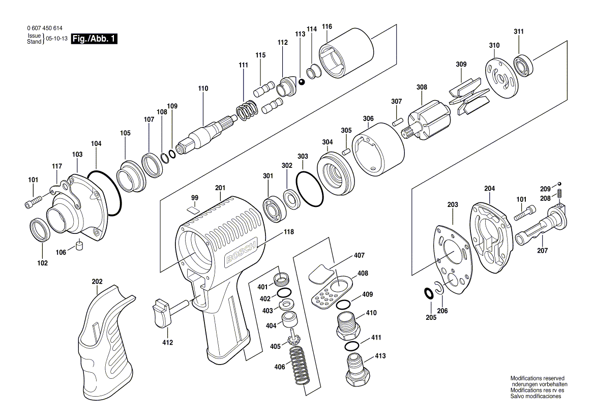 New Genuine Bosch 3609202835 Housing