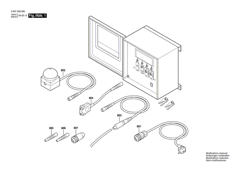 New Genuine Bosch 3609202974 Connector