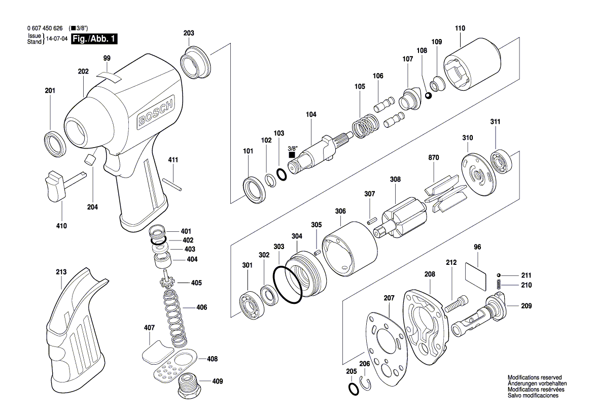 New Genuine Bosch 3609202A53 Housing