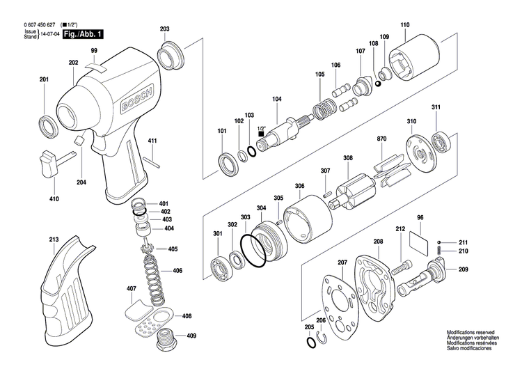 New Genuine Bosch 3609202A97 Striker Spindle