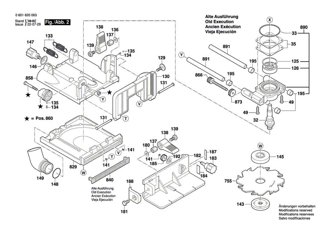 New Genuine Bosch 3609202C09 Angle Frame