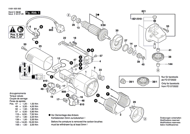 New Genuine Bosch 3609202C09 Angle Frame