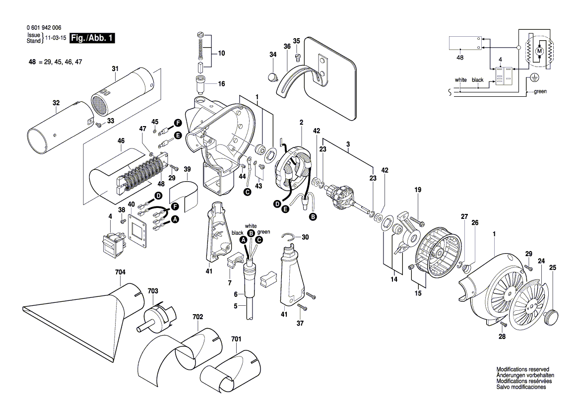 New Genuine Bosch 3609372500 Toggle Switch