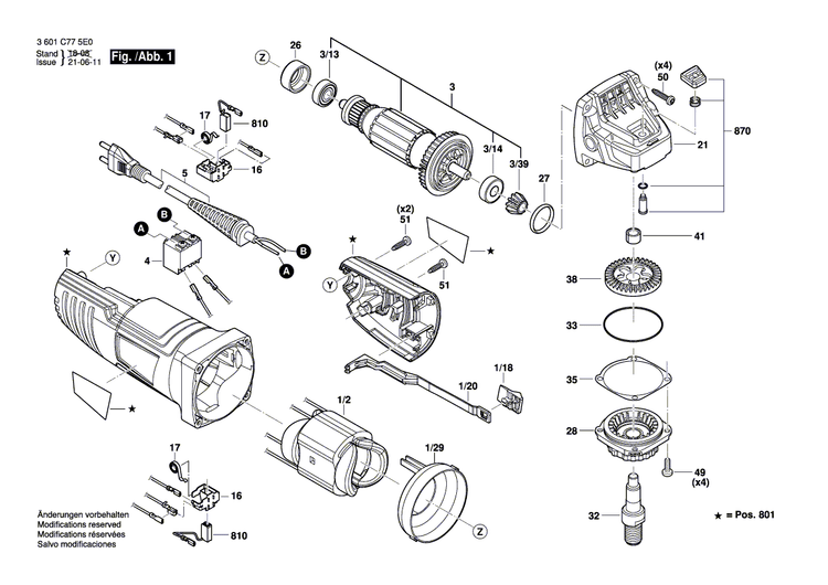 New Genuine Bosch 9618086615 Socket head cap screw