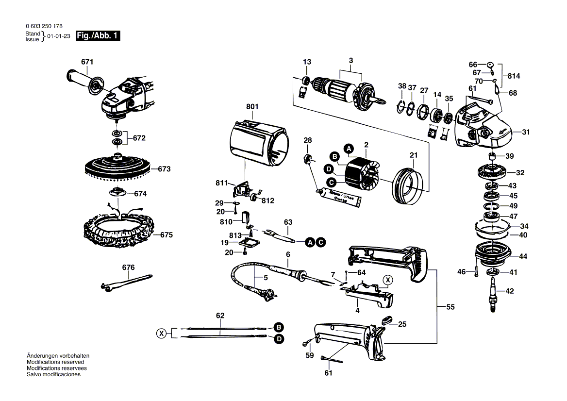 New Genuine Bosch 9618086773 Carbon-Brush Set