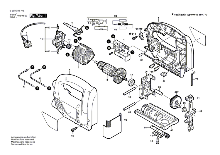 New Genuine Bosch 9618089010 Power supply cord