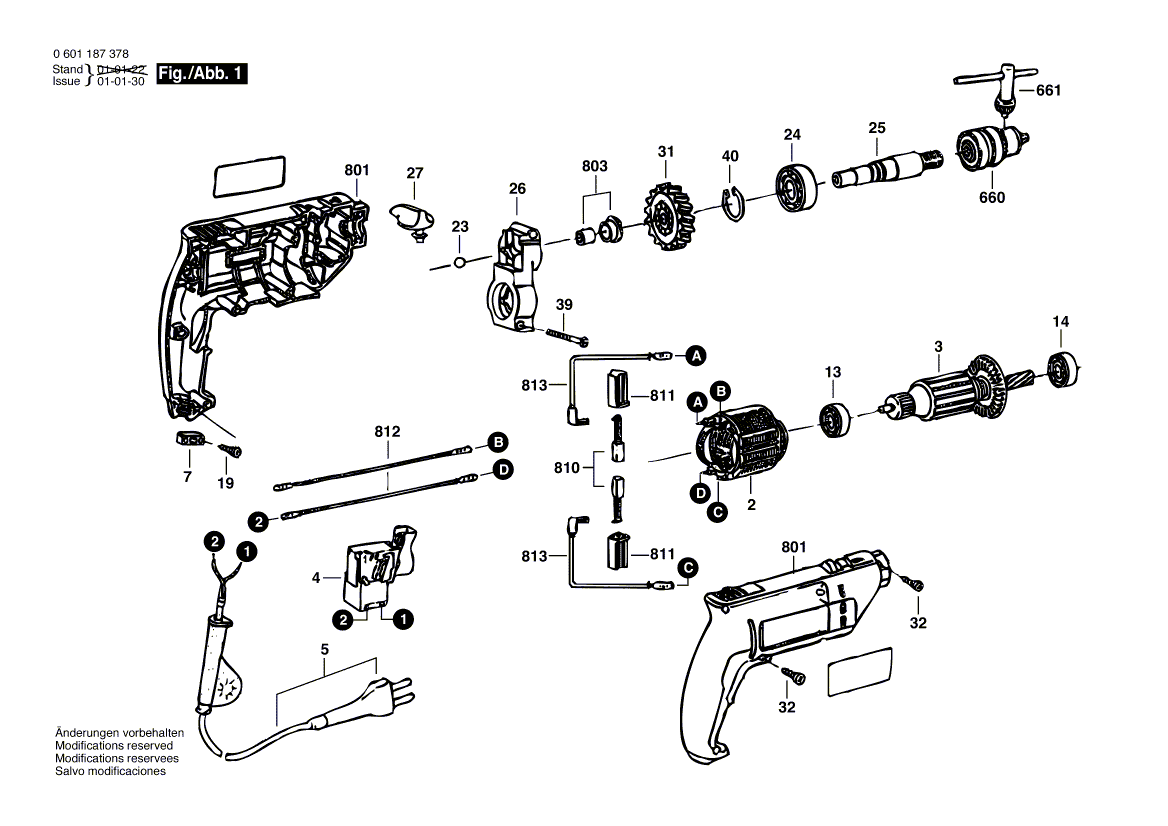 New Genuine Bosch 9618089982 Carbon Brush