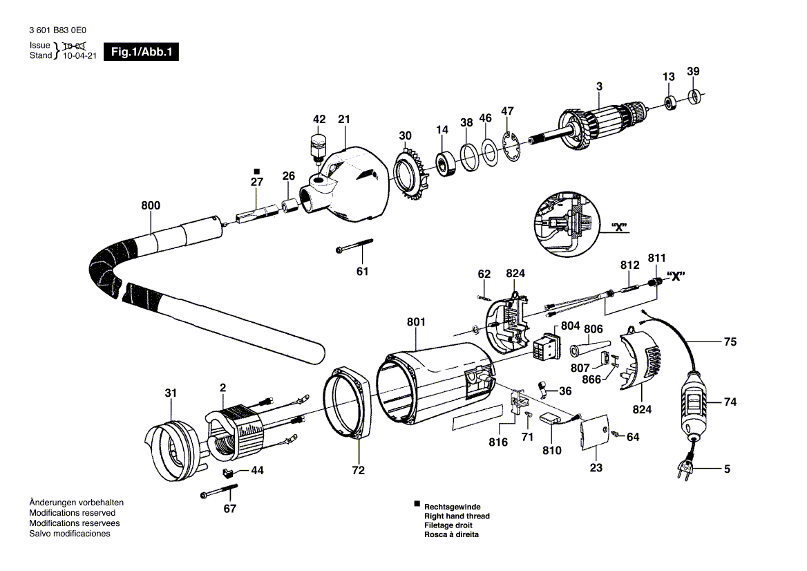 New Genuine Bosch F000600375 Gear Housing