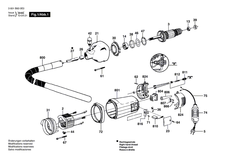 New Genuine Bosch F000600375 Gear Housing