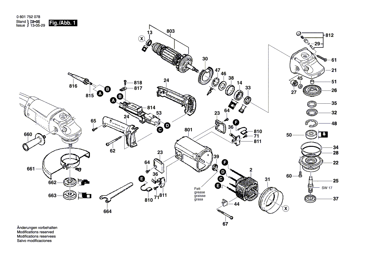 New Genuine Bosch F000600545 Motor Housing