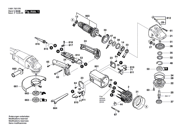 New Genuine Bosch F000600545 Motor Housing