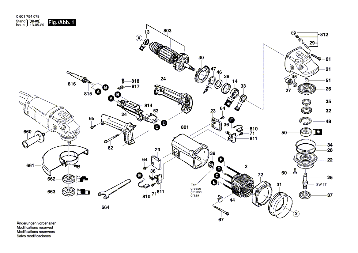 New Genuine Bosch F000600547 Motor Housing