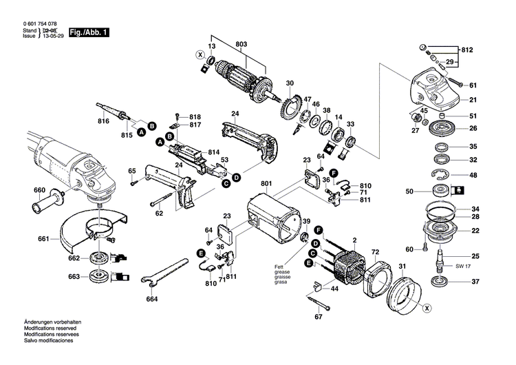 New Genuine Bosch F000600547 Motor Housing