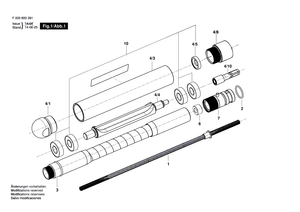 New Genuine Bosch F000600576 Shaft Axis