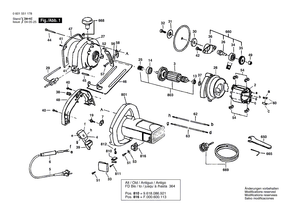 New Genuine Bosch F000601002 Motor Housing