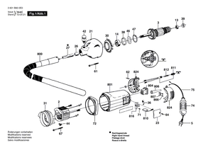 New Genuine Bosch F000601037 Motor Housing