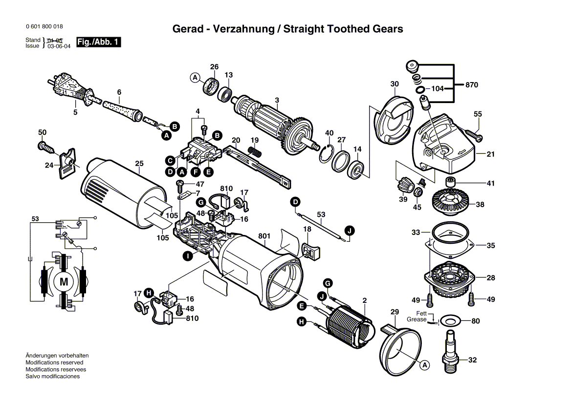New Genuine Bosch F000601090 Motor Housing