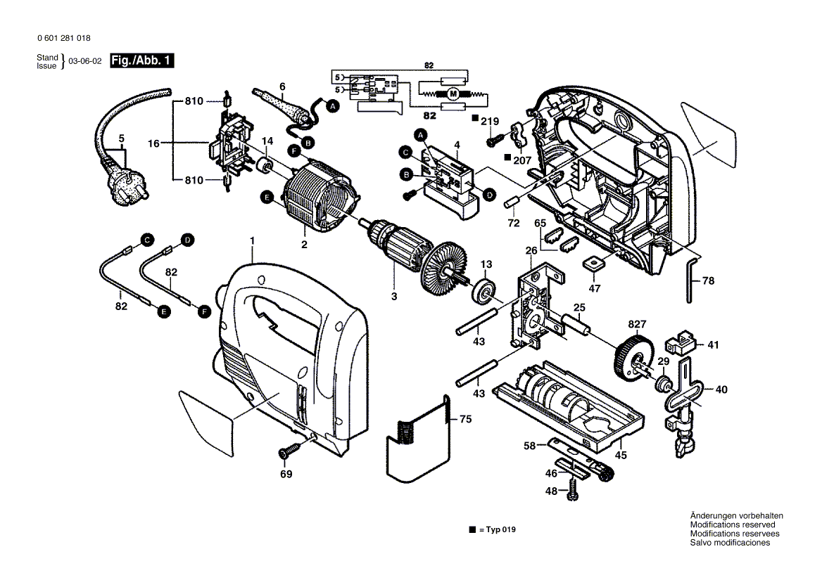 New Genuine Bosch F000601103 Housing Section