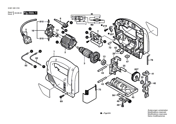 New Genuine Bosch F000601103 Housing Section