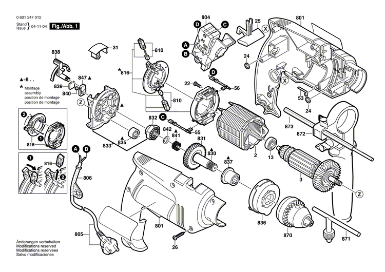 New Genuine Bosch F000605043 Armature With Fan