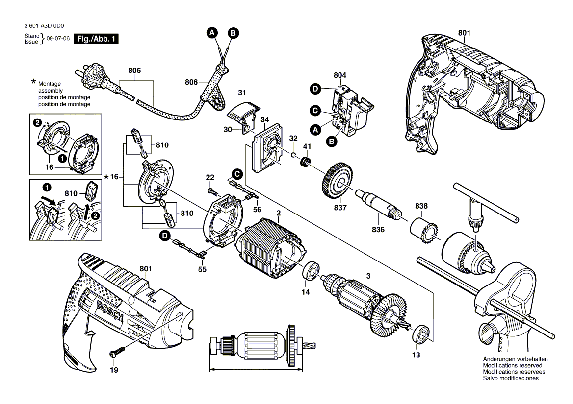 New Genuine Bosch F000605099 Armature
